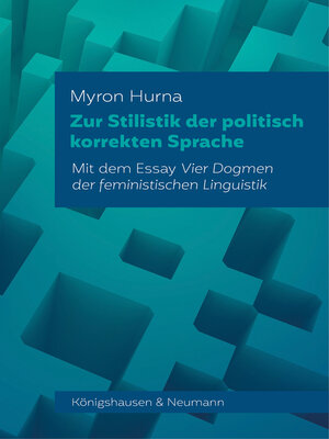 cover image of Zur Stilistik der politisch korrekten Sprache